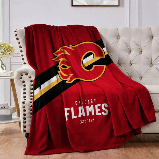 Calgary Hockey Sport Throw Blanket