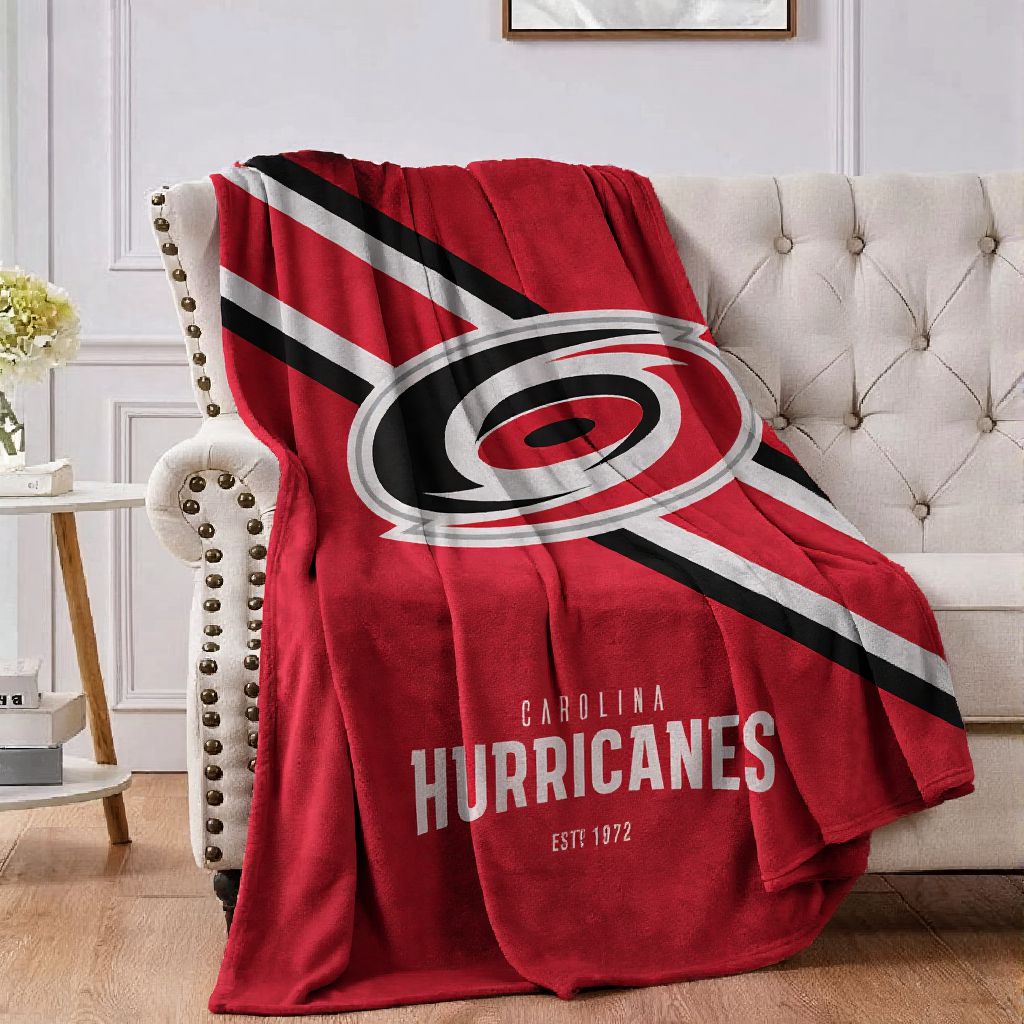 Carolina Hockey Sport Throw Blanket