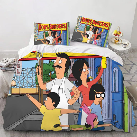 Cartoon Animated Sitcom Bedding Set