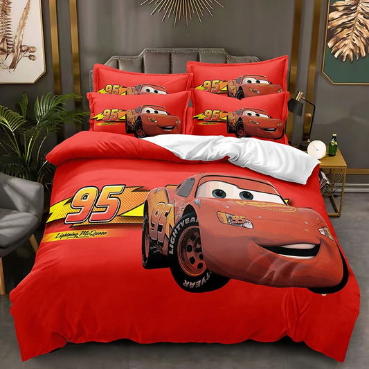 Cartoon Cars Bedding Set