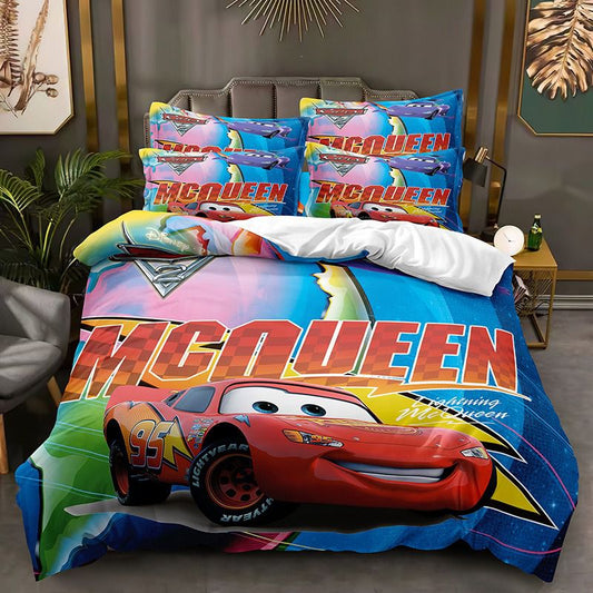 Cartoon Cars Bedding Set