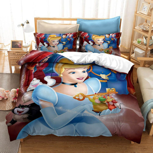 Cartoon Cinderella Bedding Set