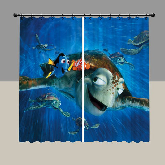 Cartoon Clown Fish Nemo Blackout Curtain