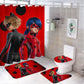 Cartoon Ladybug Shower Curtain