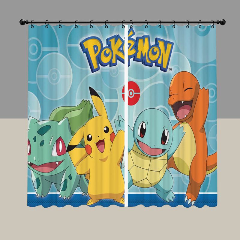 Cartoon Large Yellow Mouse Blackout Curtain