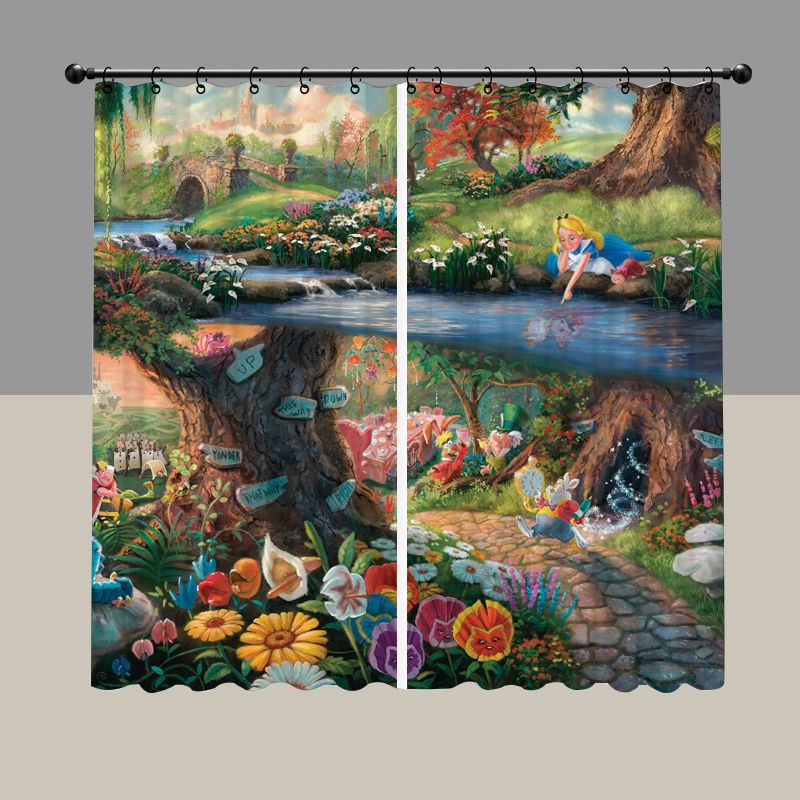 Cartoon Magical Underland Blackout Curtain