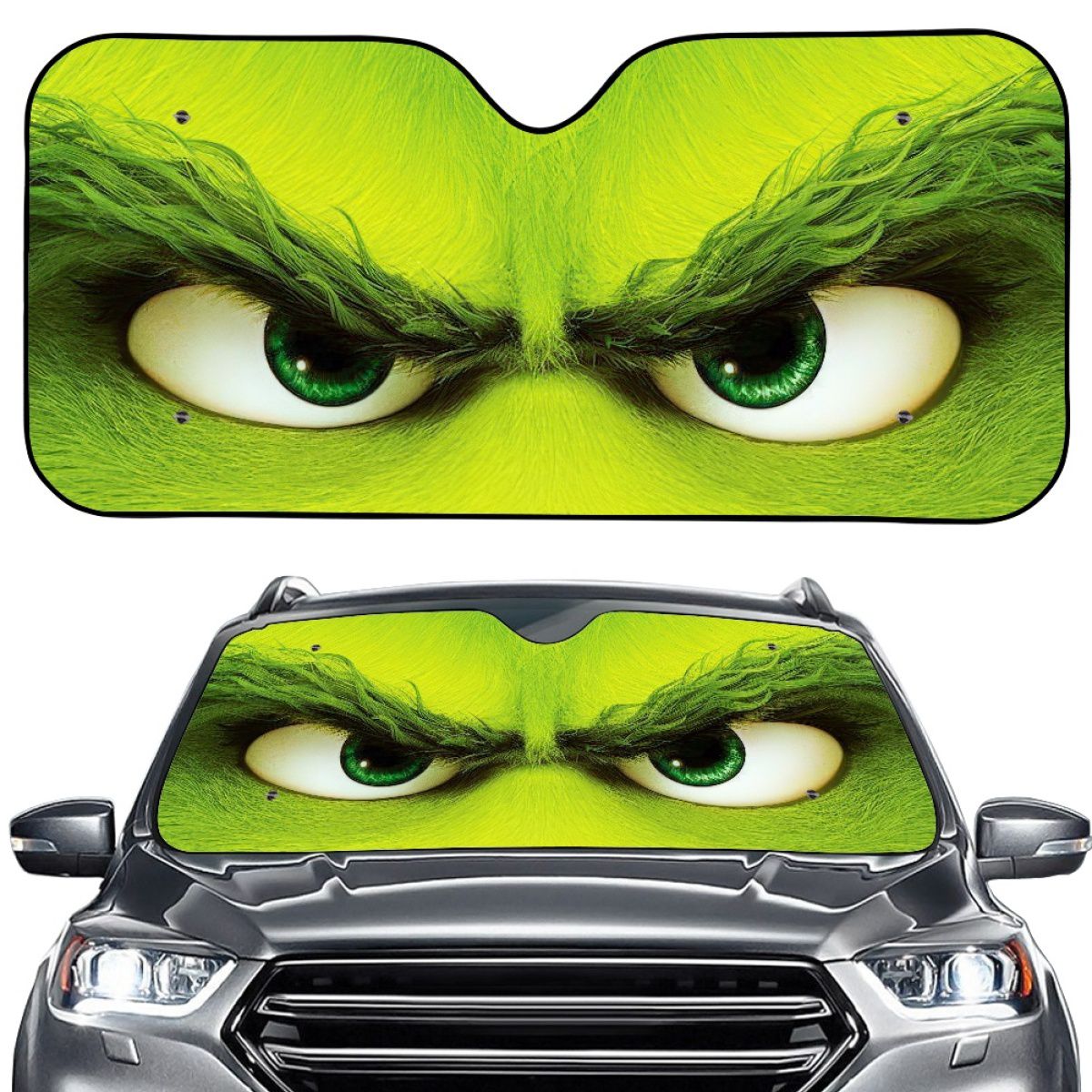 Cartoon Stolen Christmas Holiday Car Sun Shade