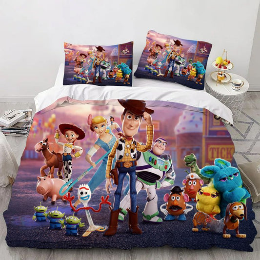 Cartoon Toys Woody Bedding Set