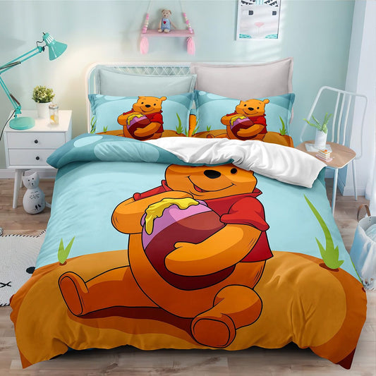 Cartoon Winnie Bear Bedding Set