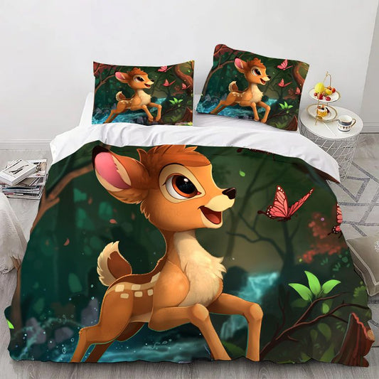 Cartoon Young Deer Bedding Set