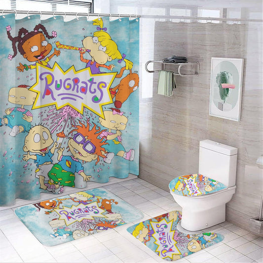 Duschvorhang Rugrats, Cartoon Figuren Film, 180x180cm