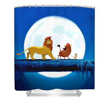 Cartoon Simba Lion Shower Curtain