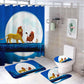 Cartoon Simba Lion Shower Curtain