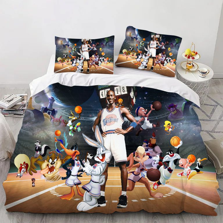 Cartoon Basketball Film Bedding Set