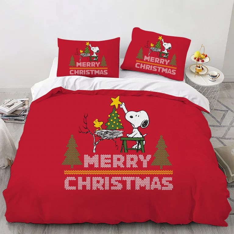 Cartoon Christmas Bedding Set