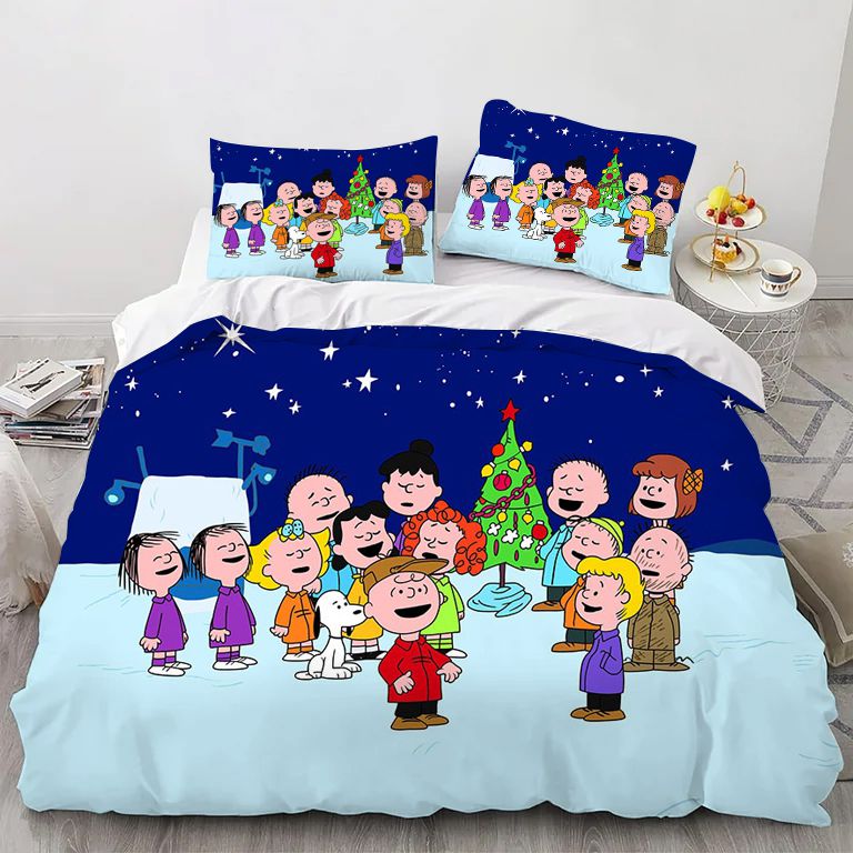 Cartoon Christmas Bedding Set