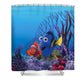 Rideau de Douche Trouver Nemo, Finding Nemo animé requin Rideaux 180x180