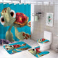 Rideau de Douche Trouver Nemo, Finding Nemo animé requin Rideaux 180x180