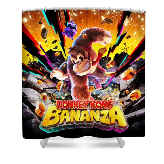 Cartoon Game Donkey Shower Curtain