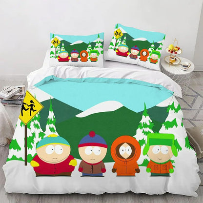 Cartoon Misadventures Bedding Set