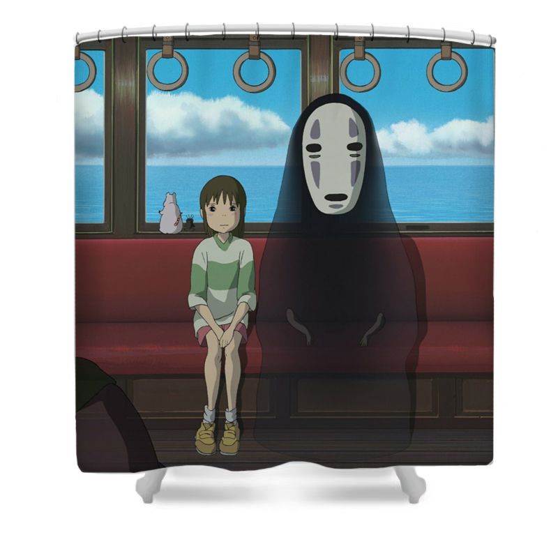 Chihiro Train Journey Shower Curtain