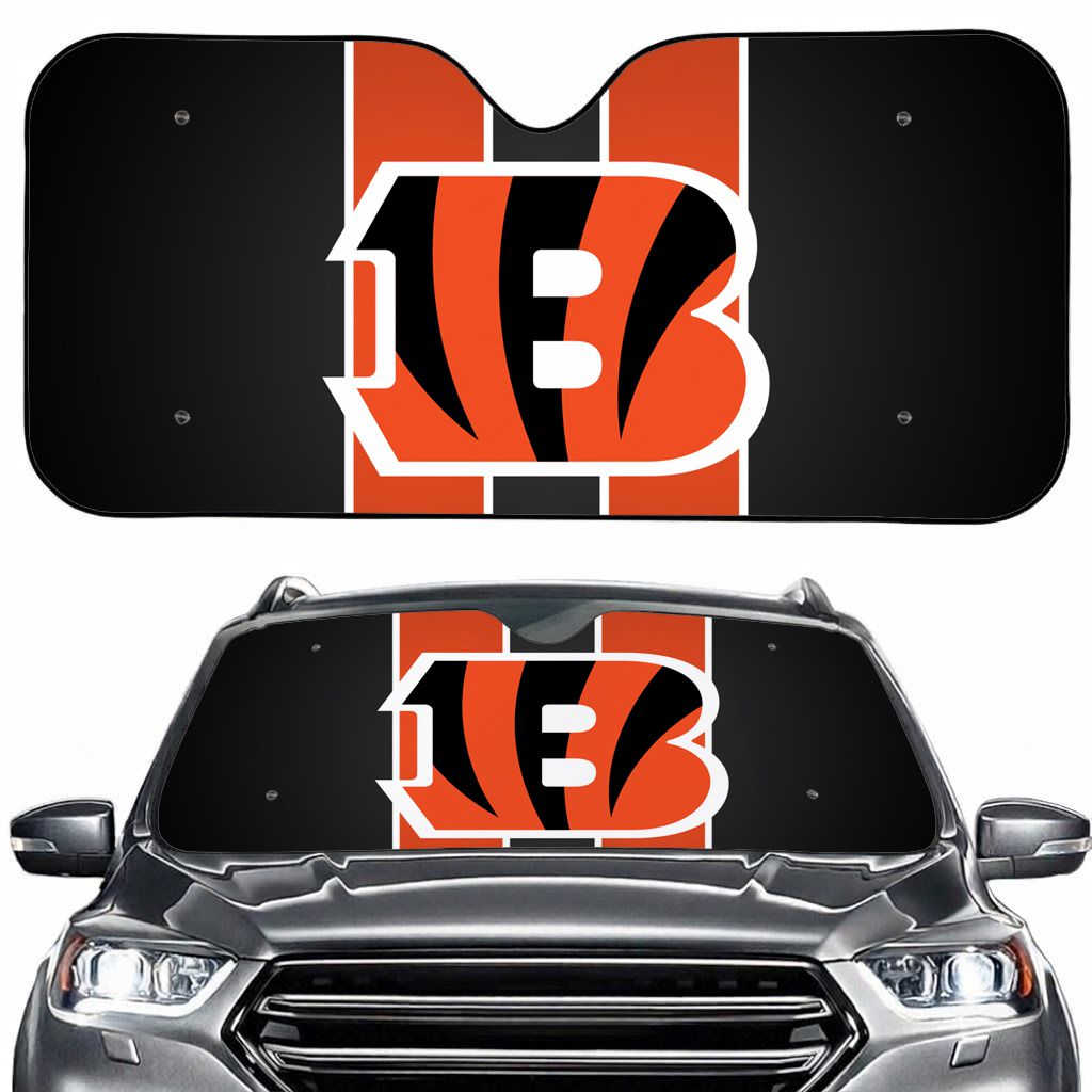 Cincinnati Football Sport Car Sun Shade