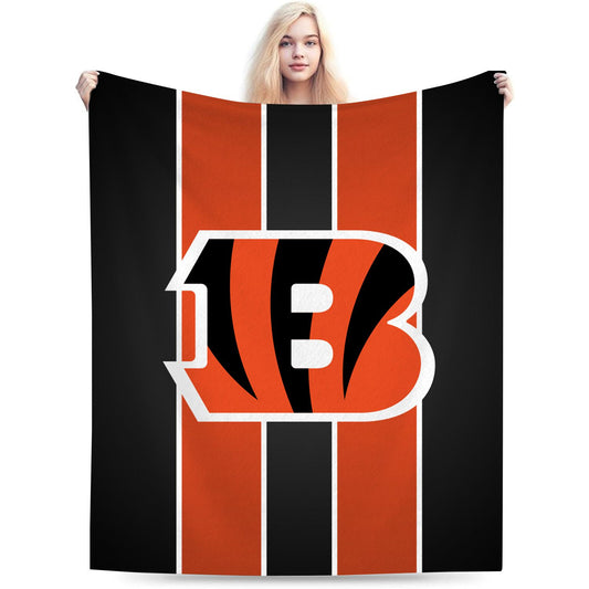Cincinnati Football Flannel Throw Blanket
