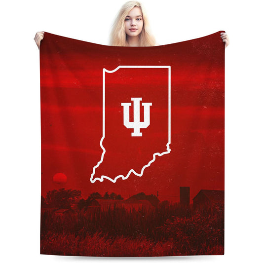 College Indiana Sport Throw Blanket