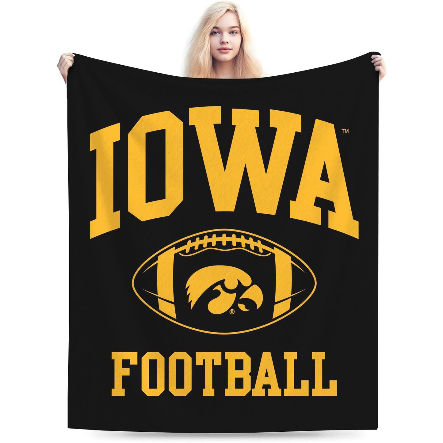 College Iowa Sport Throw Blanket