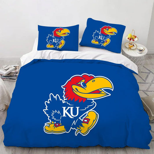 College Kansas Bedding Set