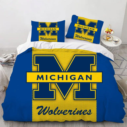 College Michigan Sport Bedding Set