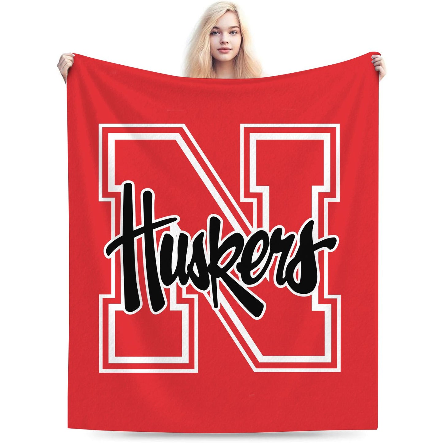 College Nebraska Sport Throw Blanket