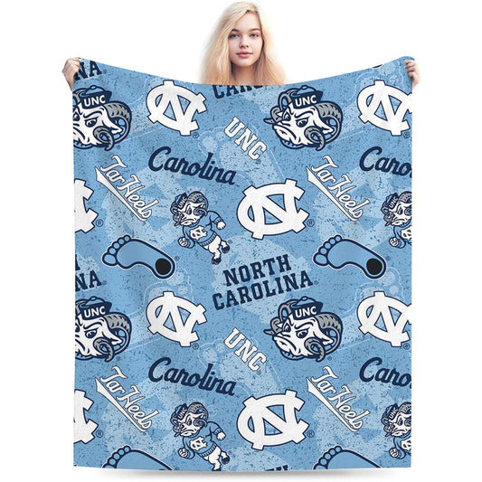College North Carolina Sport Throw Blanket