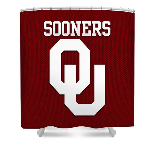 College Oklahoma Shower Curtain