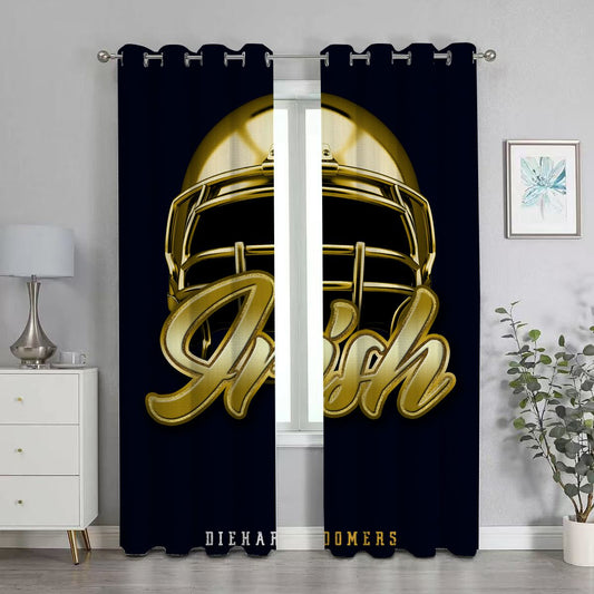 College Sport Notre Dame Blackout Curtain
