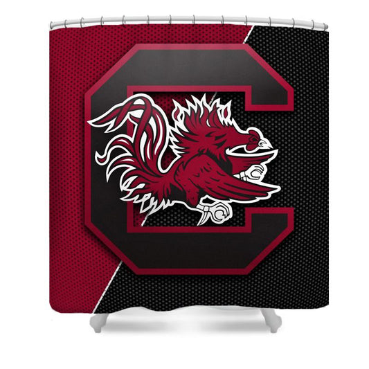 College Sport Gamecocks Shower Curtain