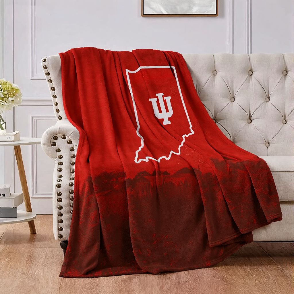 College Indiana Sport Throw Blanket