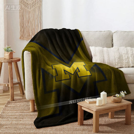 College Michigan Sport Throw Blanket