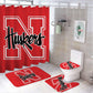 College Nebraska Shower Curtain