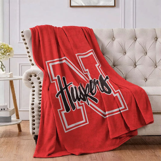 College Nebraska Sport Throw Blanket