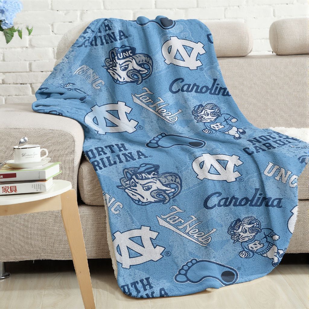 College North Carolina Sport Throw Blanket