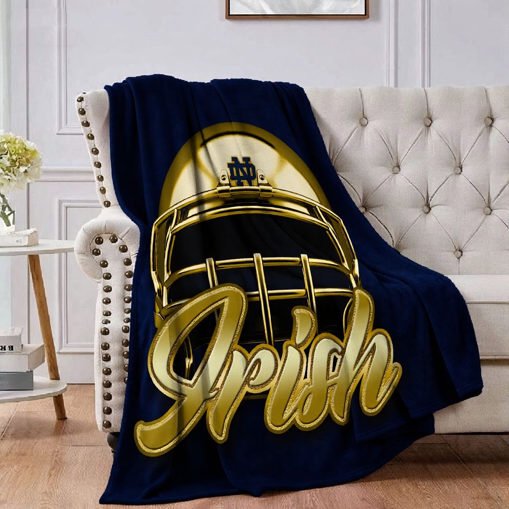 College Notre Dame Throw Blanket