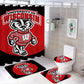 Duschvorhang Wisconsin Badger, University of Wisconsin–Madison College Sport, 180 x 180 cm
