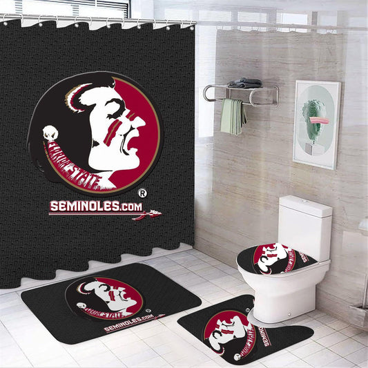 Rideau de douche FSU, Seminoles, Florida State University College Sport, 180x180cm