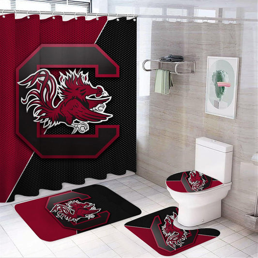 College Sport Gamecocks Shower Curtain