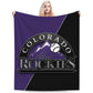 Colorado Baseball Throw Blanket
