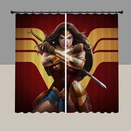 Comic Superhero Anime Wonder Blackout Curtain