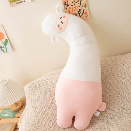 Curved Animal Llama Plushie Body Pillow