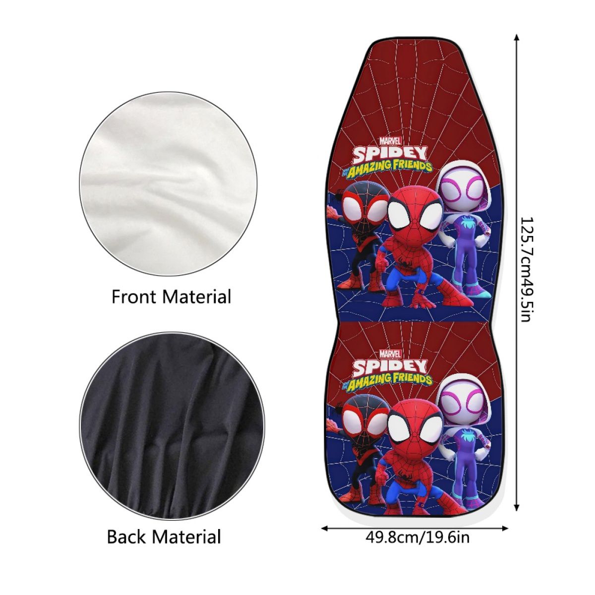 Cute Cartoon Superhero Car Seat Cover