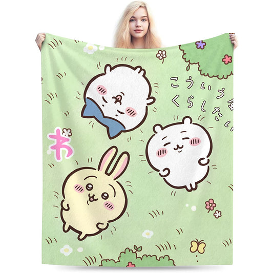 Cute Kawaii Anime Throw Blanket